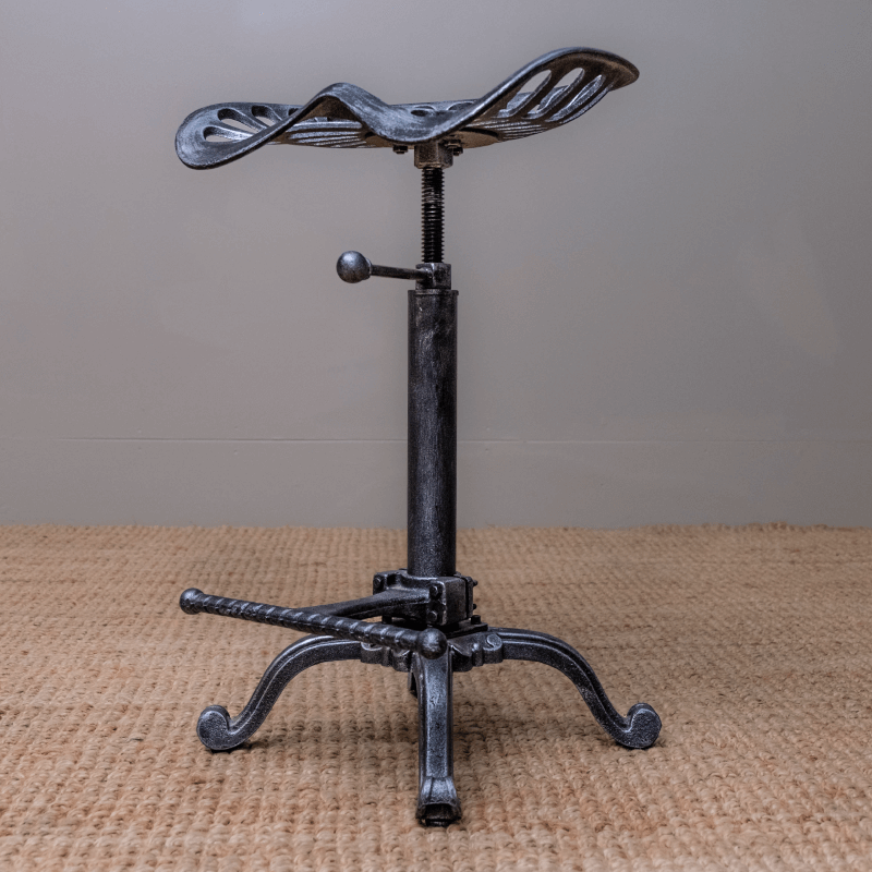 Track Bar Stool Gunmetal
